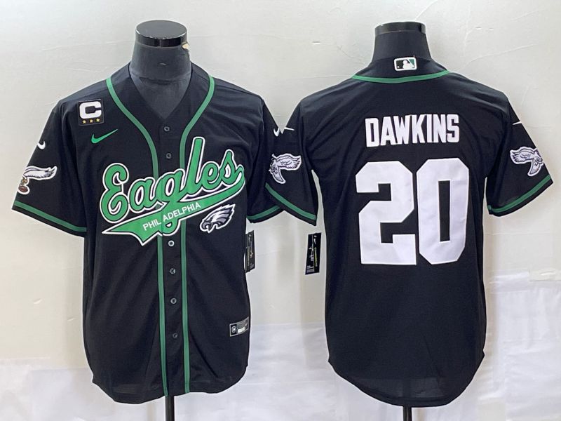 Men Philadelphia Eagles 20 Dawkins Black Nike 2023 Co Branding Game NFL Jersey style 11